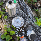 Kelly Kettle Ultimate Base Camp Kit - 54 Oz Large Stainless Steel Camp Kettle, Lightweight Camping Kettle With Whistle, Kelly Ke