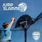 Trampoline Pro Trampoline Basketball Hoop Attachment Jump Slammer - New 2024 Improved Design- Lifetime Parts Warranty
