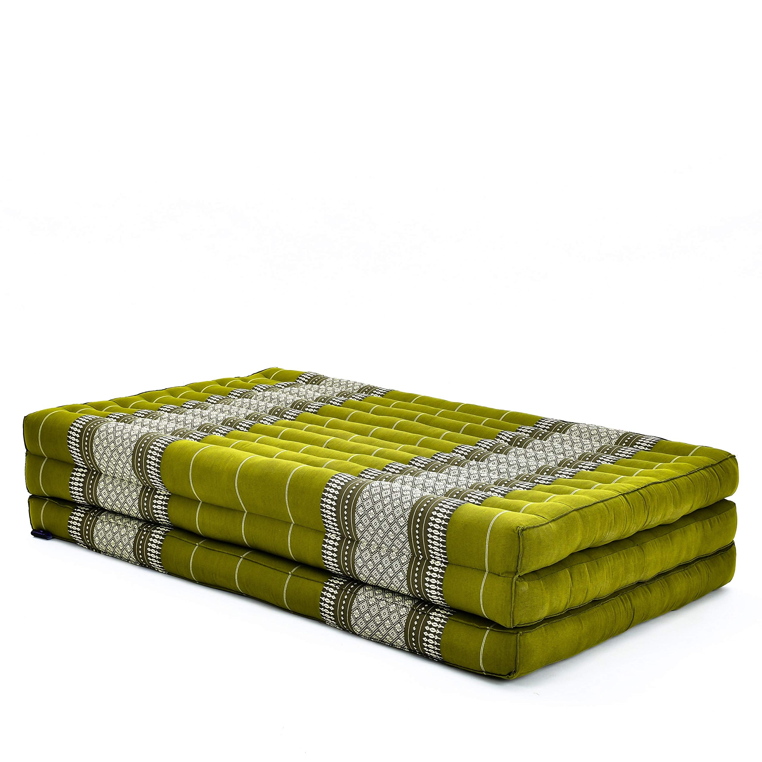 Leewadee Trifold Mattress XL - Comfortable Thai Massage Pad, Foldable Relaxation Floor Mattress Filled with Kapok, Perfect to Us