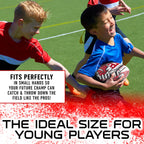 Franklin Sports Nfl Tampa Bay Buccaneers Football - Youth Mini Football - 8.5'' Junior Size Ball - Spacelace Easy Grip Texture-