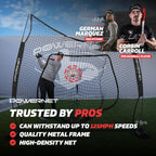 Powernet Baseball Softball Practice Net 7X7 With Travel Tee  Practice Hitting, Pitching, Batting, Fielding  Portable Backstop (B