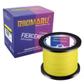 Rikimaru Braided Fishing Line Abrasion Resistant Superline Zero Stretch&Low Memory Extra Thin Diameter Yellow 1094Yds,20Lb