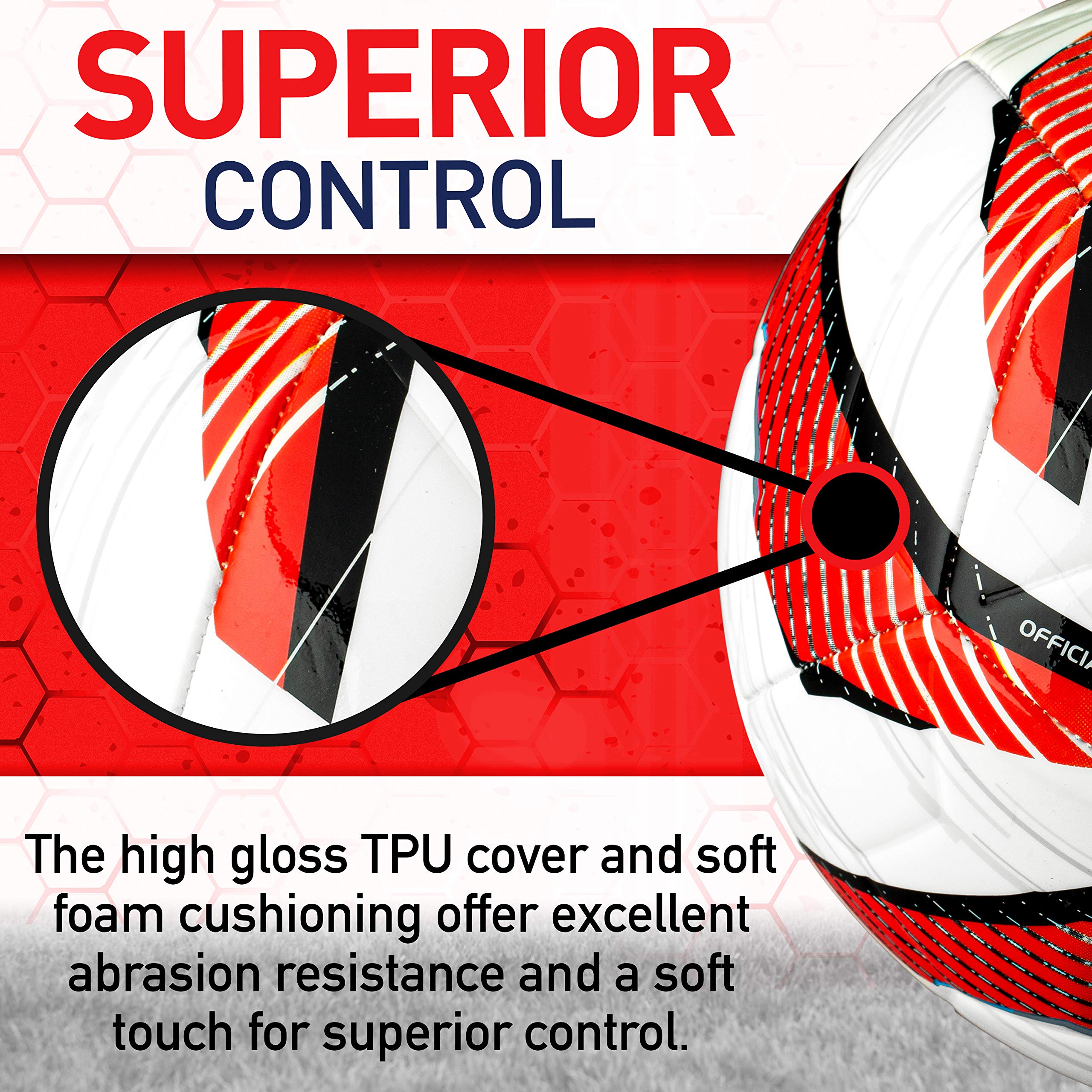 Franklin Sports Mls Tornado - Official Size 5 - Soft Cover - Weight Soccer Ball - Air Pump Included