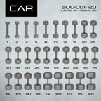 CAP Barbell Solid Hex Single Dumbbells (100-Pound)