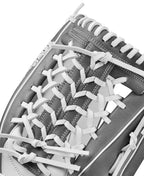 Wilson Fall 2024 A1000 T125 12.5    Outfield Fastpitch Softball Glove - White/Grey, Right Hand Throw