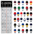 Franklin Sports Nhl Goalie Mask Tracker - Micro Mask Tracking - All 32 Teams Available - Seattle Kraken