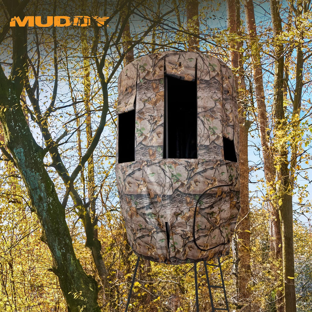 Muddy Roof Kit Hunting Gear, Hunting Accessories Compatible With Liberty Tripod Stand, Full Surround Deer Blind Hunting Blind W/
