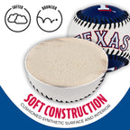 Franklin Sports Texas Rangers Mlb Team Baseball - Mlb Team Logo Soft Baseballs - Toy Baseball For Kids - Great Decoration For De