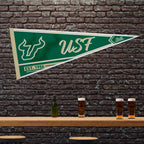 Rico Industries Ncaa South Florida Bulls - Usf Classic 12'' X 30'' Felt Wall D  Cor Pennant - Great For Home/Bed Room/Man Cave D