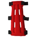 SAS 8 Armguard Archery Bow Range with 3-Strap Buckles (Red)
