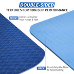Cambivo Yoga Mat For Women Men Kids, 1/3 & 1/4 & 2/5 Inch Extra Thick Yoga Mat Non Slip, 72'' X 24'' Tpe Yoga Mats, Workout Mat