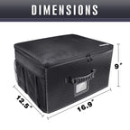 Champkey Golf Trunk Organizer Storage-Portable And Foldable Golf Travel Storage Locker Ideal For Travel Golf And Car Golf (Black