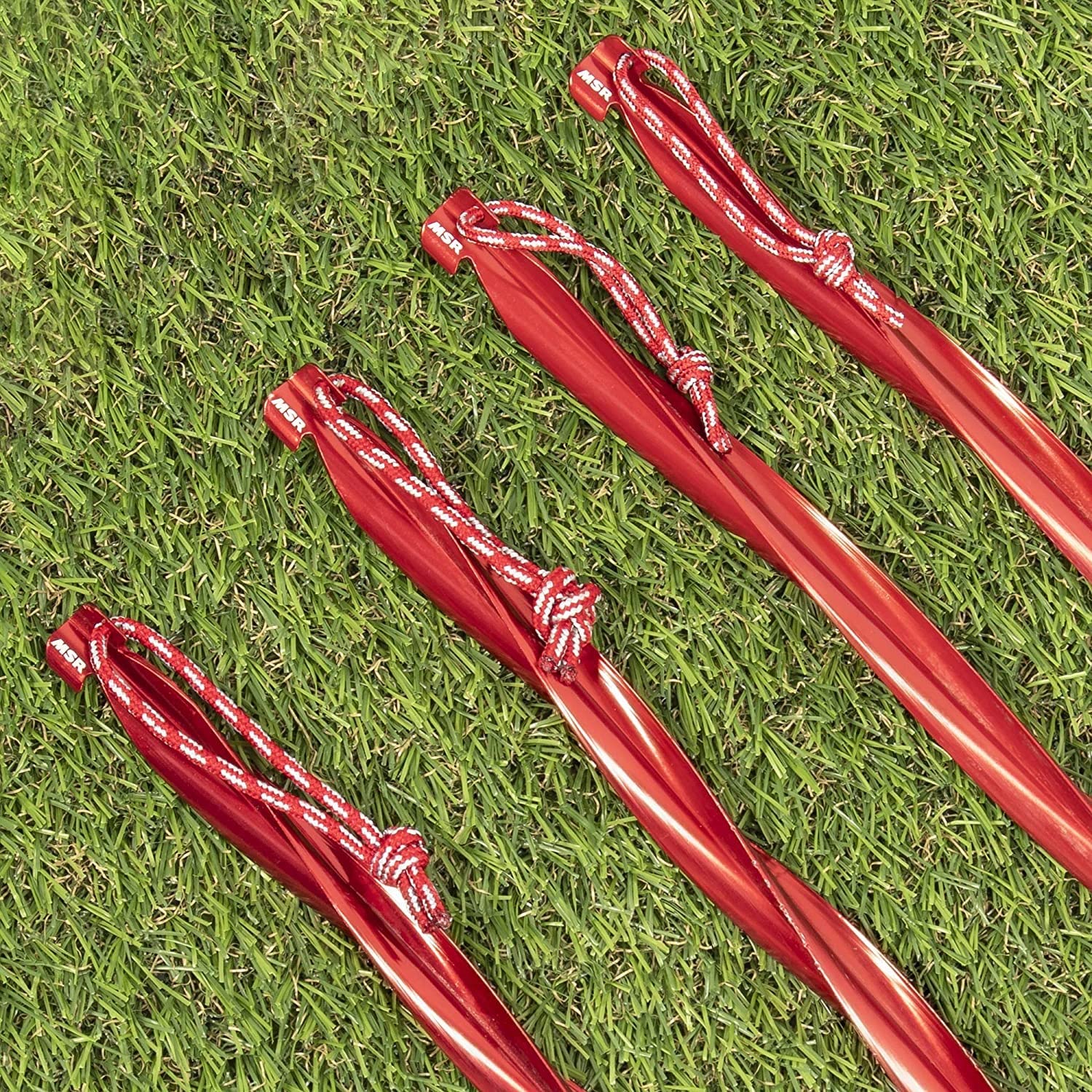 Msr Cyclone 10'' Tent Stake, 4 Pack, Red