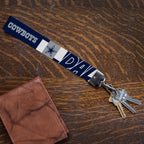 Rico Industries Nfl Football Dallas Cowboys Wrist Lanyard Key Chain, Cute Wristlet Strap Keychain Holder For Women Men Car Keys