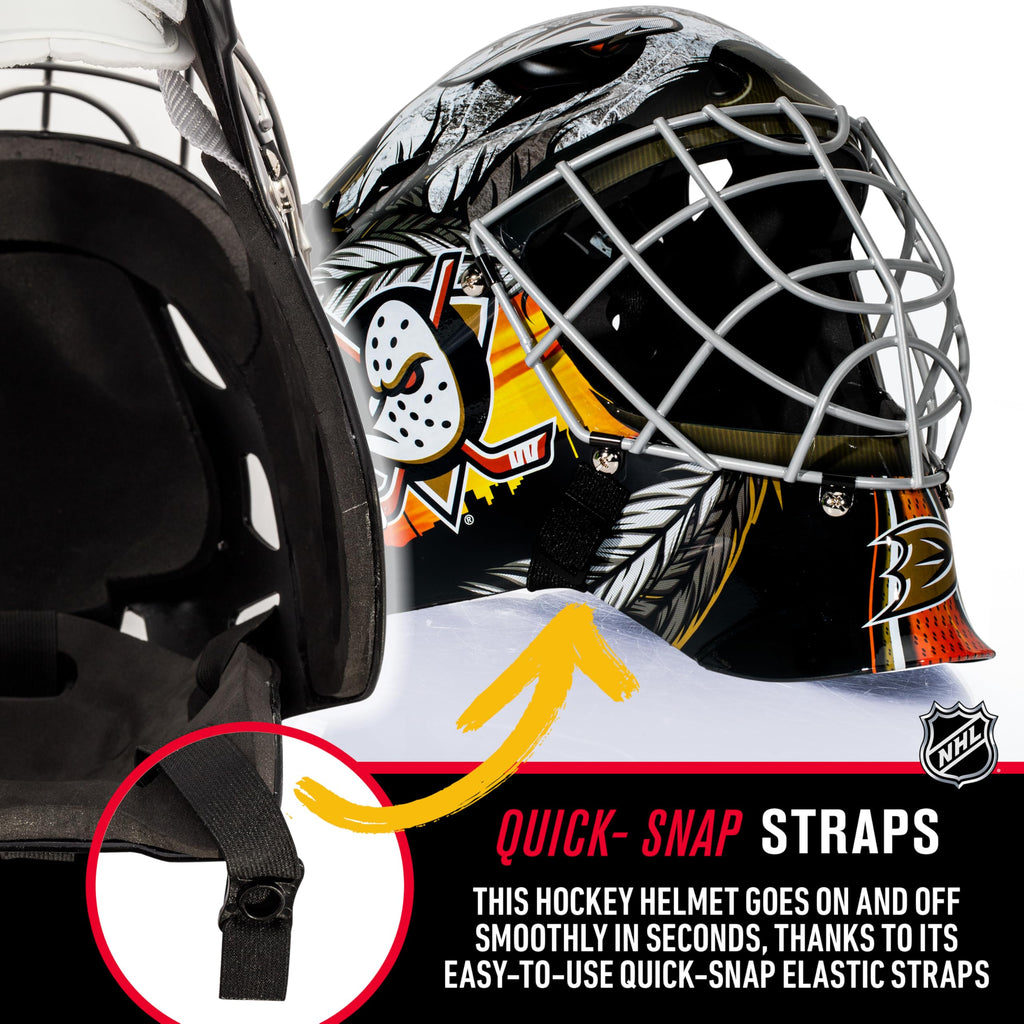 Franklin Sports Anaheim Ducks Nhl Hockey Goalie Face Mask - Goalie Mask For Kids Street Hockey - Youth Nhl Team Masks For Kids