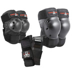Triple Eight Saver Series Pad Set With Kneesavers, Elbowsavers And Wristsavers, Medium, Black