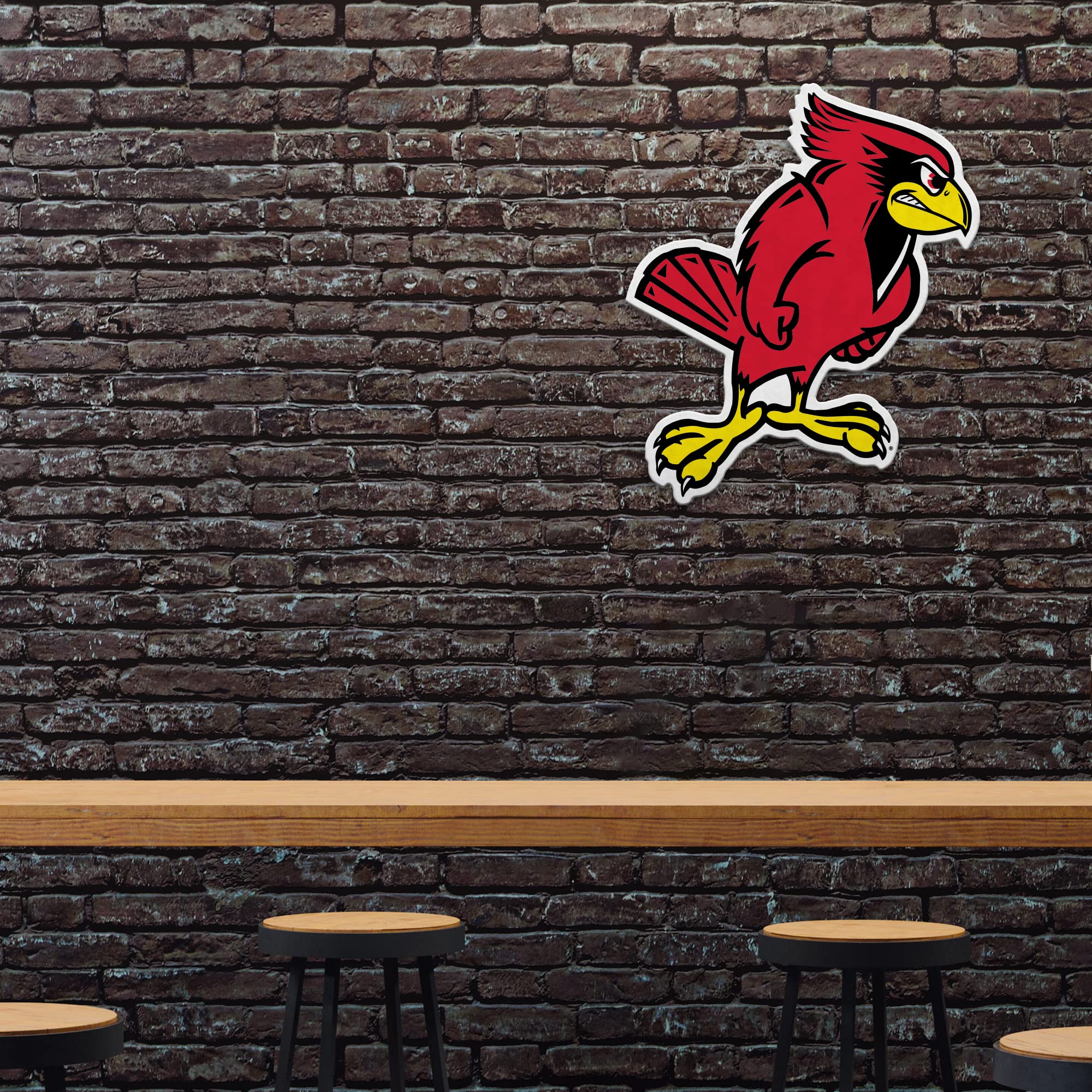 Rico Industries Ncaa Illinois State Redbirds Mascot Shape Cut Pennant - Home And Living Room D  Cor - Soft Felt Ez To Hang