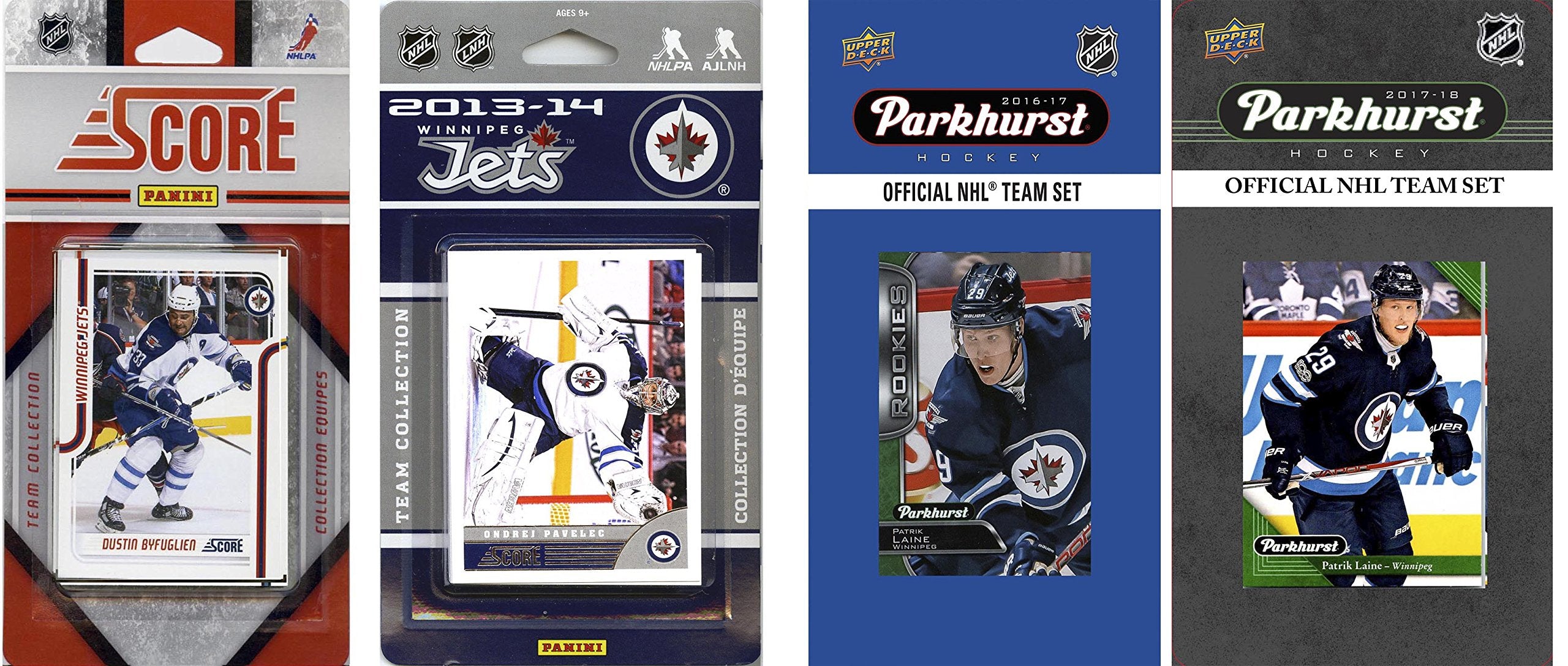 Nhl Winnipeg Jets 4 Different Licensed Trading Card Team Sets