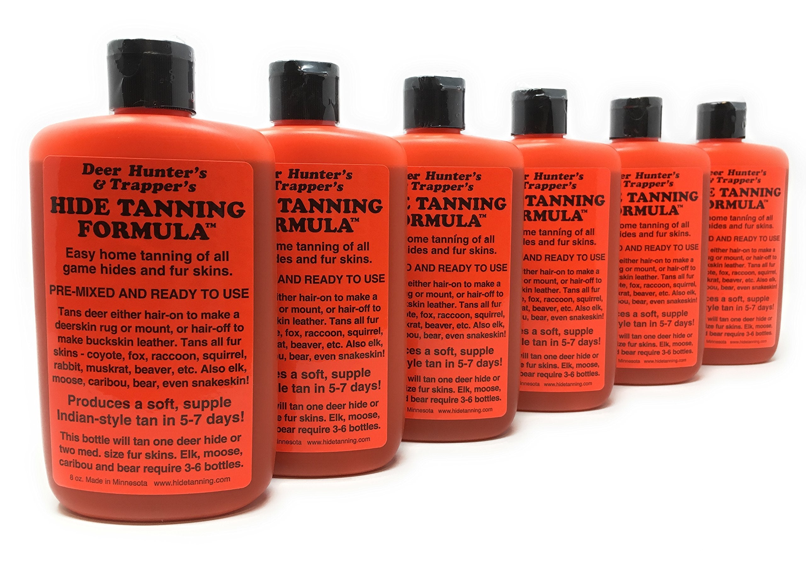 Deer Hunters & Trappers Hide & Fur Tanning Formula Multi Pack (6)