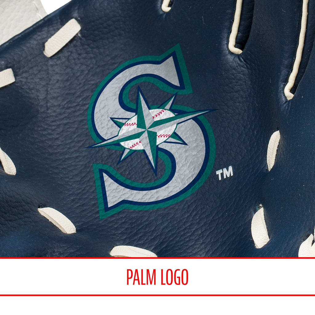 Franklin Sports Mlb Youth Teeball Glove + Foam Ball Set - Kids Seattle Mariners Baseball + Teeball Mitt And Ball - Perfect First