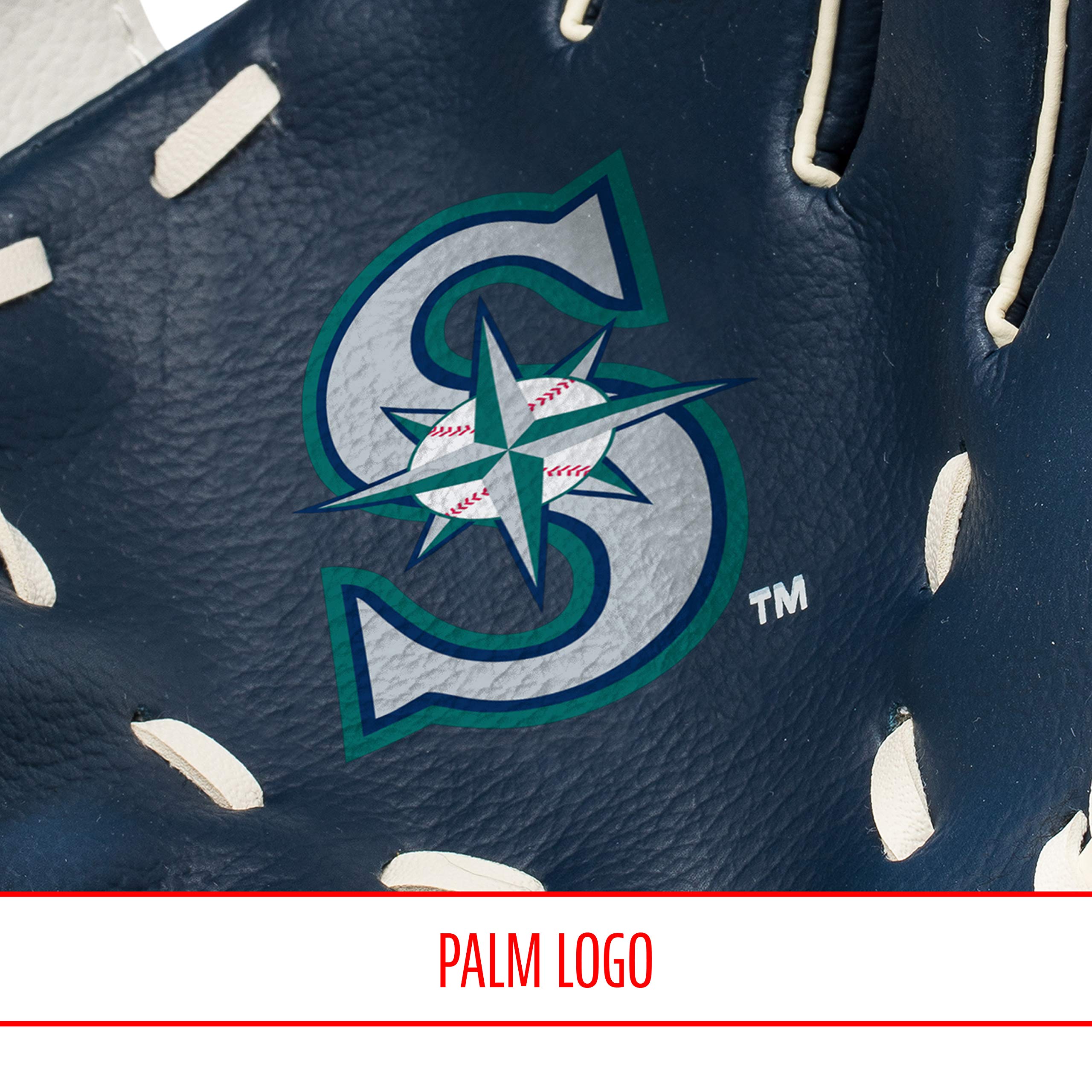 Franklin Sports Mlb Youth Teeball Glove + Foam Ball Set - Kids Seattle Mariners Baseball + Teeball Mitt And Ball - Perfect First