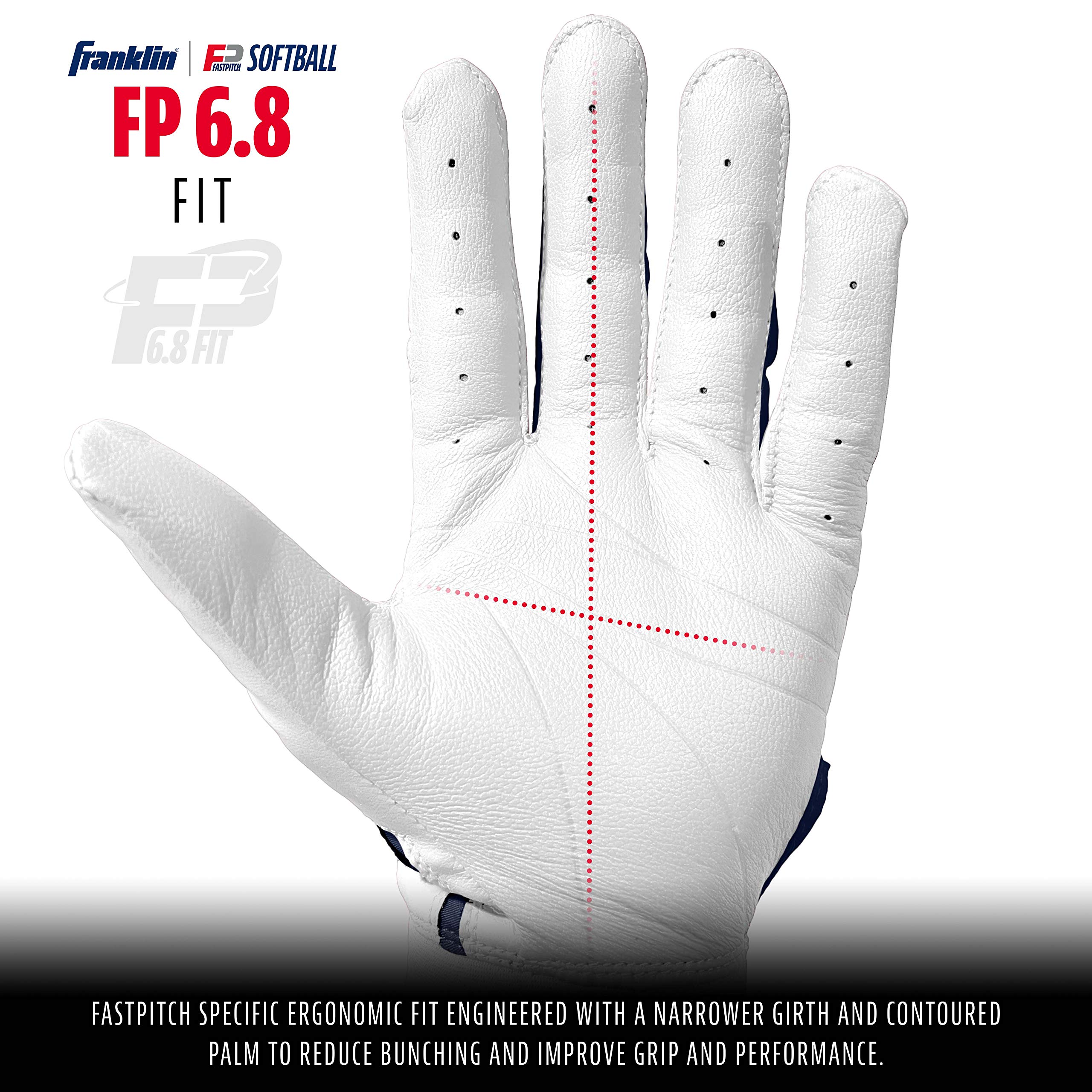Franklin Sports Cfx Fp Softball Batting Gloves Pair, Youth Large, Usa - Fastpitch