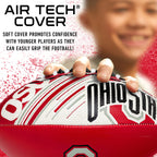 Franklin Sports Ohio State Foam Football - Youth Mini Football For Kids - 8.5'' Junior Soft Foam Ball - Spacelace Easy Grip Cove