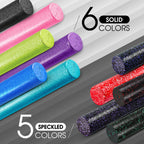 Yes4All High-Density EPP Round Back Roller Foam, Exercise Foam Roller for Yoga, & Pilates, Multiple Sizes and Colours, Turquoise