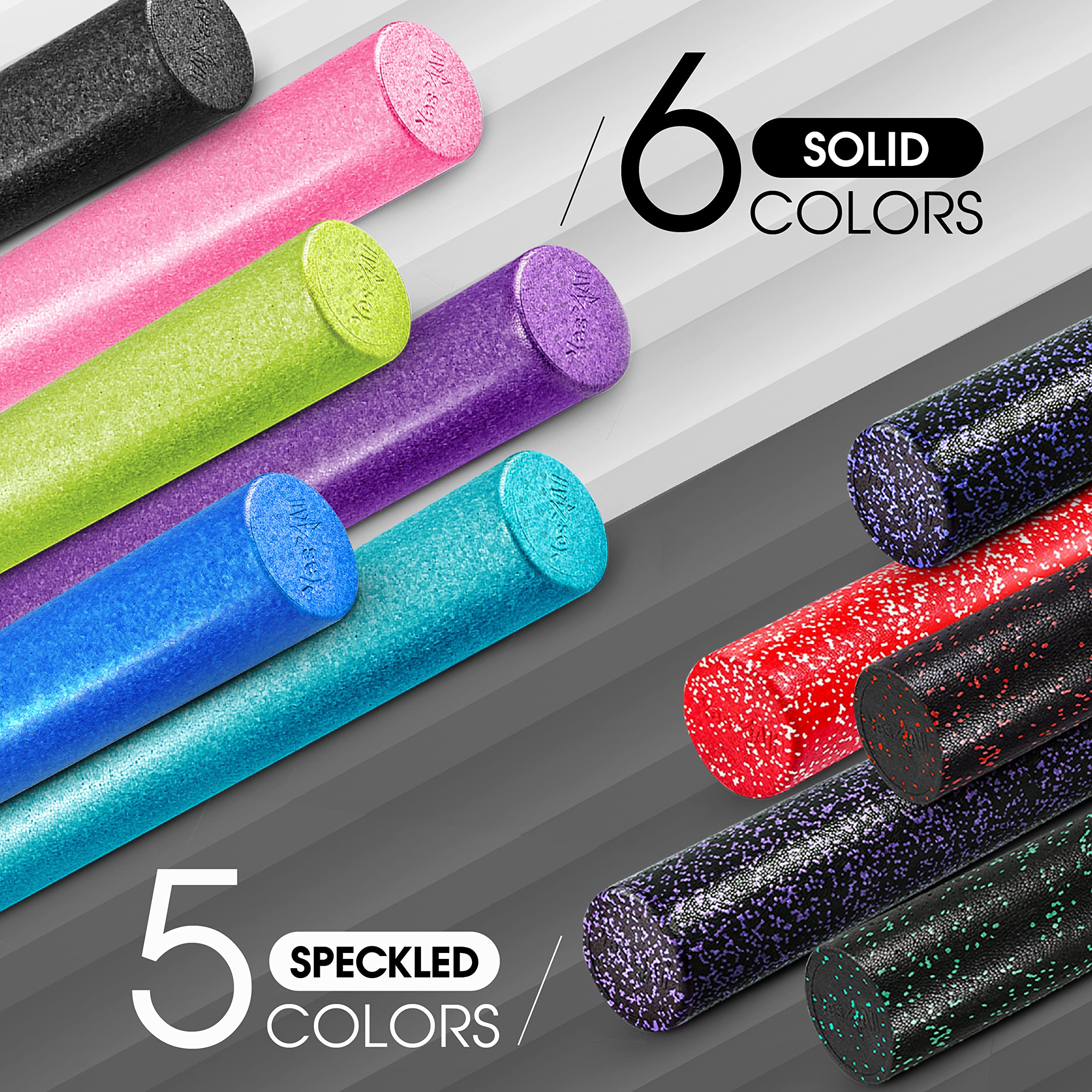 Yes4All High-Density EPP Round Back Roller Foam, Exercise Foam Roller for Yoga, & Pilates, Multiple Sizes and Colours, Turquoise
