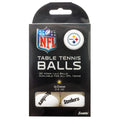 Franklin Sports Pittsburgh Steelers Table Tennis Balls - Nfl Team Table Tennis Balls - Official Team Logos And Colors - Fun Nfl 