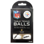 Franklin Sports Pittsburgh Steelers Table Tennis Balls - Nfl Team Table Tennis Balls - Official Team Logos And Colors - Fun Nfl 