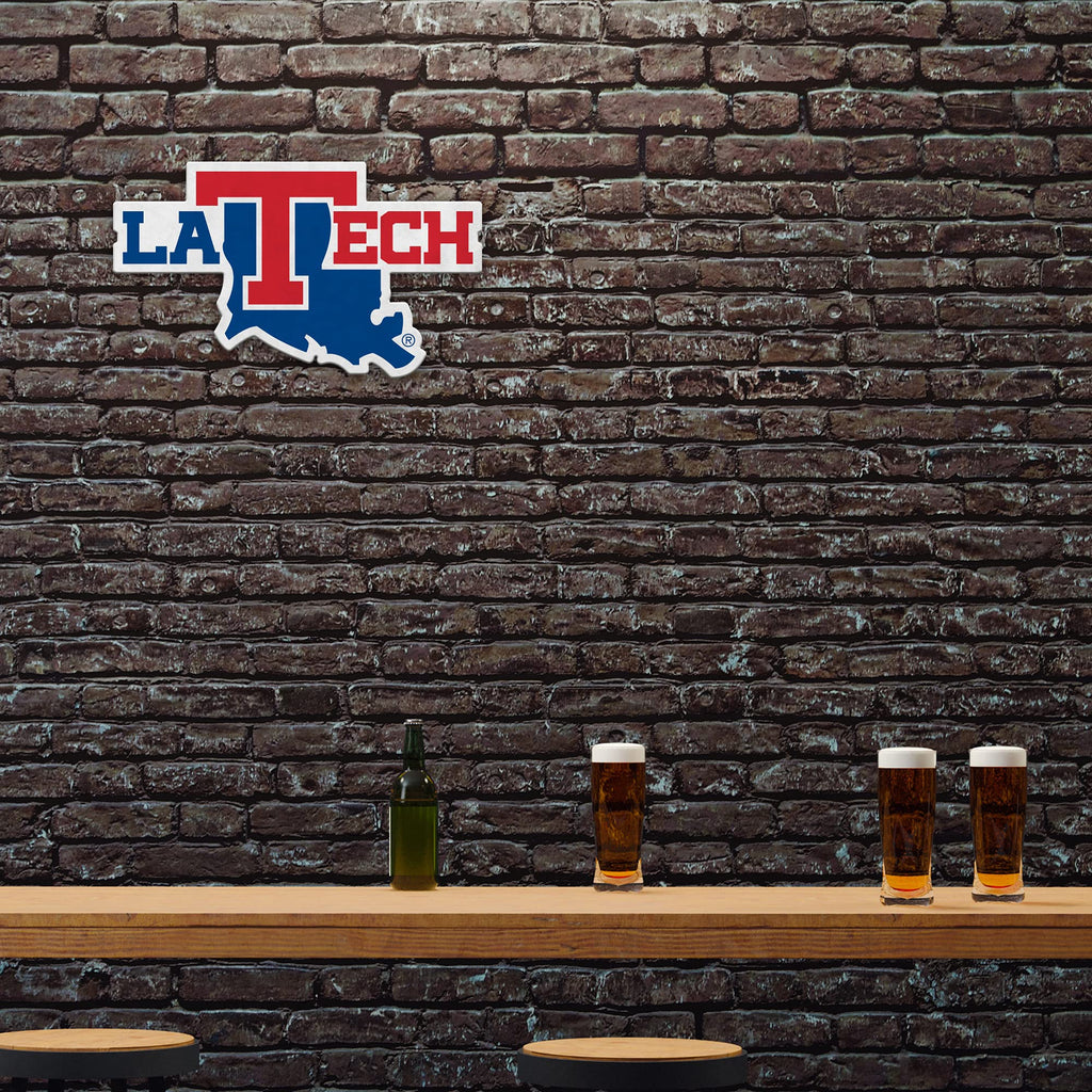Rico Industries Ncaa Louisiana Tech Bulldogs Primary Shape Cut Pennant - Home And Living Room D  Cor - Soft Felt Ez To Hang