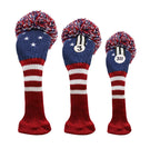 Izzo Vintage Driver Headcover, Patriot Usa, Red, White, Blue