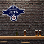 Rico Industries Nhl Winnipeg Jets Diamond Shape Cut Pennant - Home And Living Room D  Cor - Soft Felt Ez To Hang