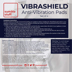 Anti Vibration Pads For Washing Machine Whexagrip - Stops Washer Dryer Noise Moving Shaking Walking Skidding - Appliance Anti Vi