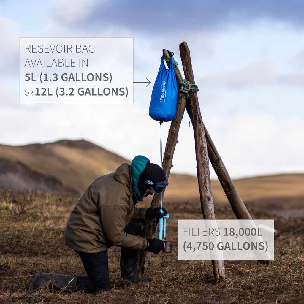 Lifestraw Mission High-Volume Gravity-Fed Water Purifier, 12 L (Lsm12)