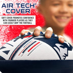 Franklin Sports Nfl New England Patriots Football - Youth Mini Football - 8.5'' Junior Size Ball - Spacelace Easy Grip Texture-