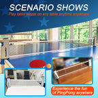 Comesee Ping Pong Net For Any Table, Retractable Table Tennis Nets And Posts Equipment For Replacement (Gray)