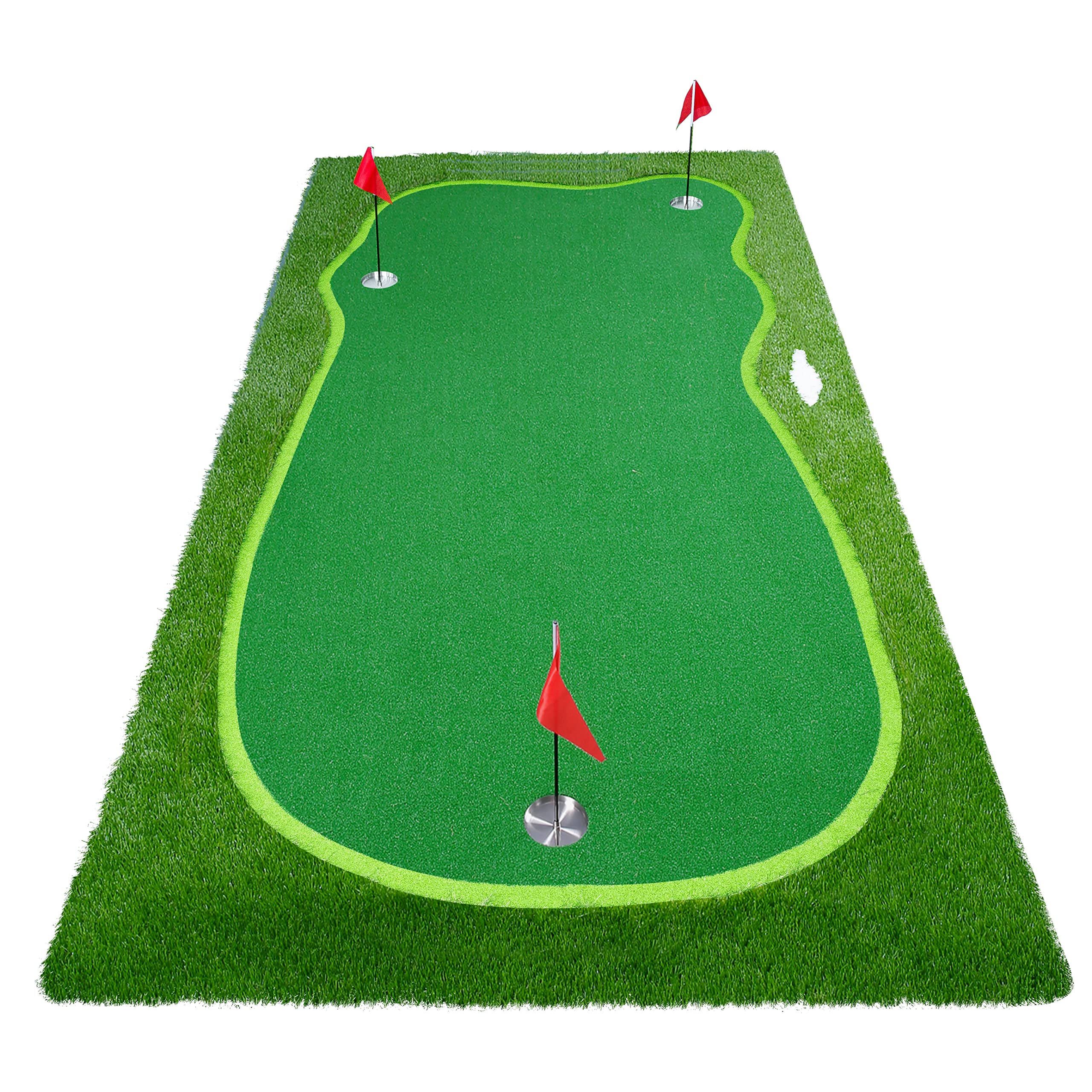 Boburn Golf Putting Green/Mat-5X10Ft Golf Training Mat- Professional Golf Practice Mat- Green Long Challenging Putter For Indoor
