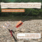 Hikeman Camping Rope With Ratchet Pulley,Quick Setup Outdoor Guy Lines Adjustable Tent Tie Downs Rope Hanger For Canopy,Kayak An