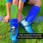 Vizari Malaga Soccer Shin Guards for Youth & Adults -Lightweight Ankle Protection – Green