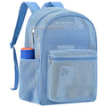 Heavy Mesh Backpack with Rain Cover,See Through Mesh Backpack for School,Beach,Gym,Swimming Equipment,Outdoor Sports
