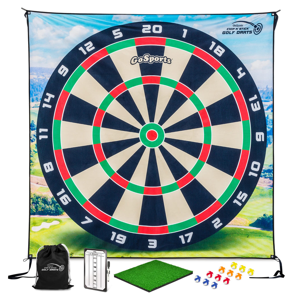 Gosports Chip N' Stick Golf Chipping Mat Game With Golf Balls - Choose Classic, Darts Or Islands