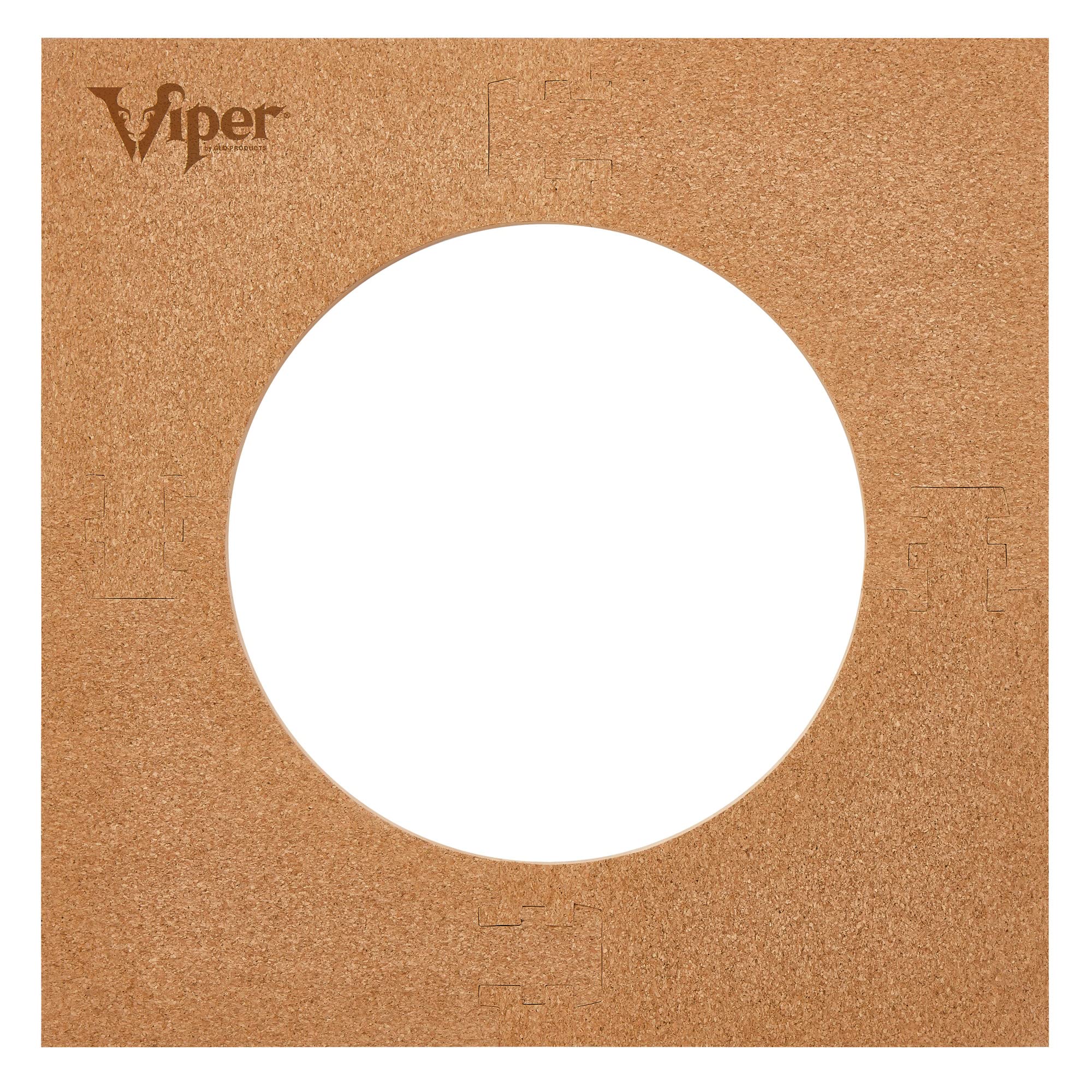 Viper Defender II Cork-Lined Dartboard Surround Reversable Wall Protector, Fits 17.75 and 18 Bristle Dartboards, Compression-Fit