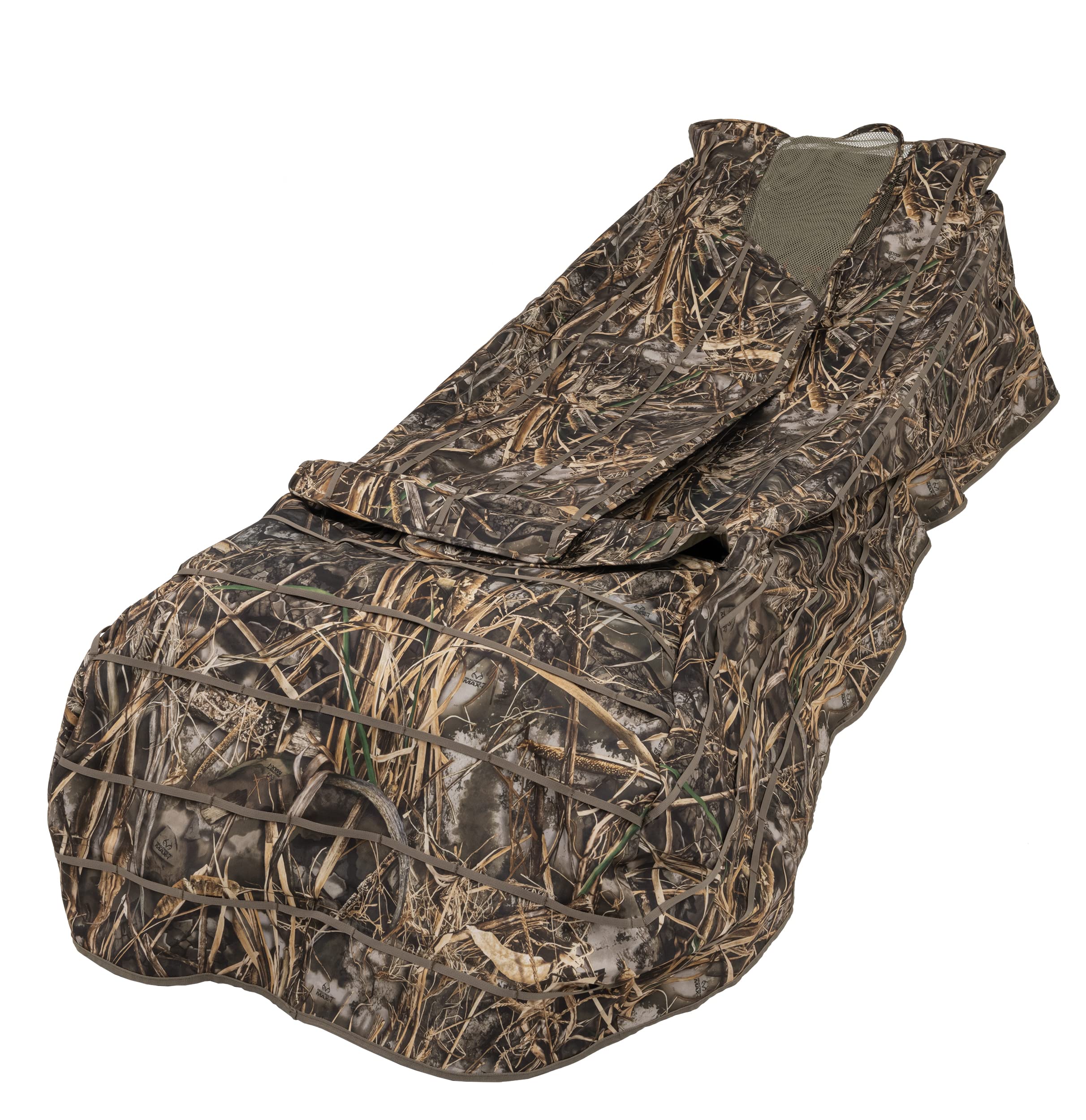 ALPS OutdoorZ Legend Layout Blind - Hunting Blind with Realtree MAX-7 Pattern, Zero-Gravity Chair Design, Waterproof Floor, Mesh