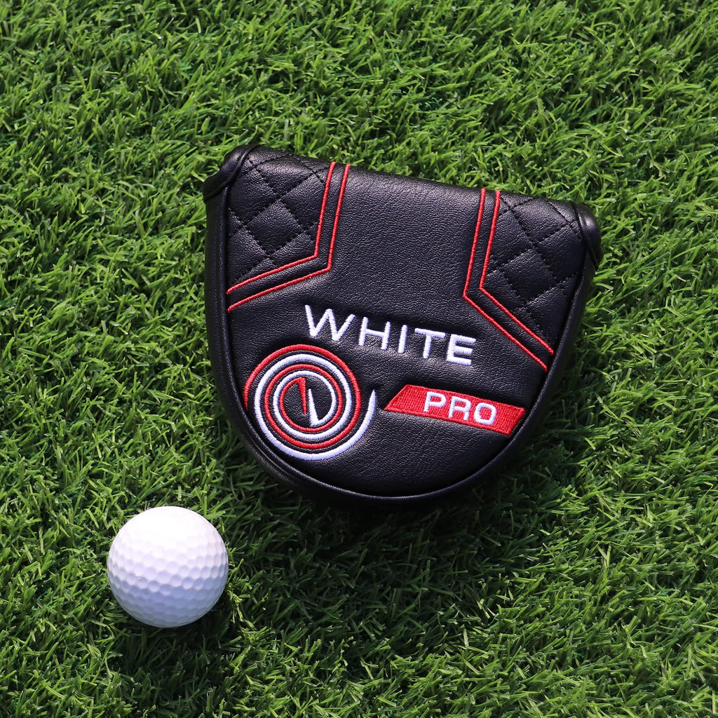 Mytag Golf Club Head Covers Mallet Putter Headcovers For Odyssey White Hot Pro Heel-Shaft (Strong Magnetic)
