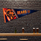 Rico Industries Nfl Football Chicago Bears Primary 12'' X 30'' Felt Wall D  Cor Pennant - Great For Home/Bed Room/Man Cave D  Co