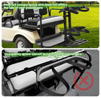 10L0L Universal Golf Cart Bag Holder Rack For Yamaha, Ezgo, Club Car Rear Seat Grab Bar, Don'T Occupy The Back Seat Space, No Dr