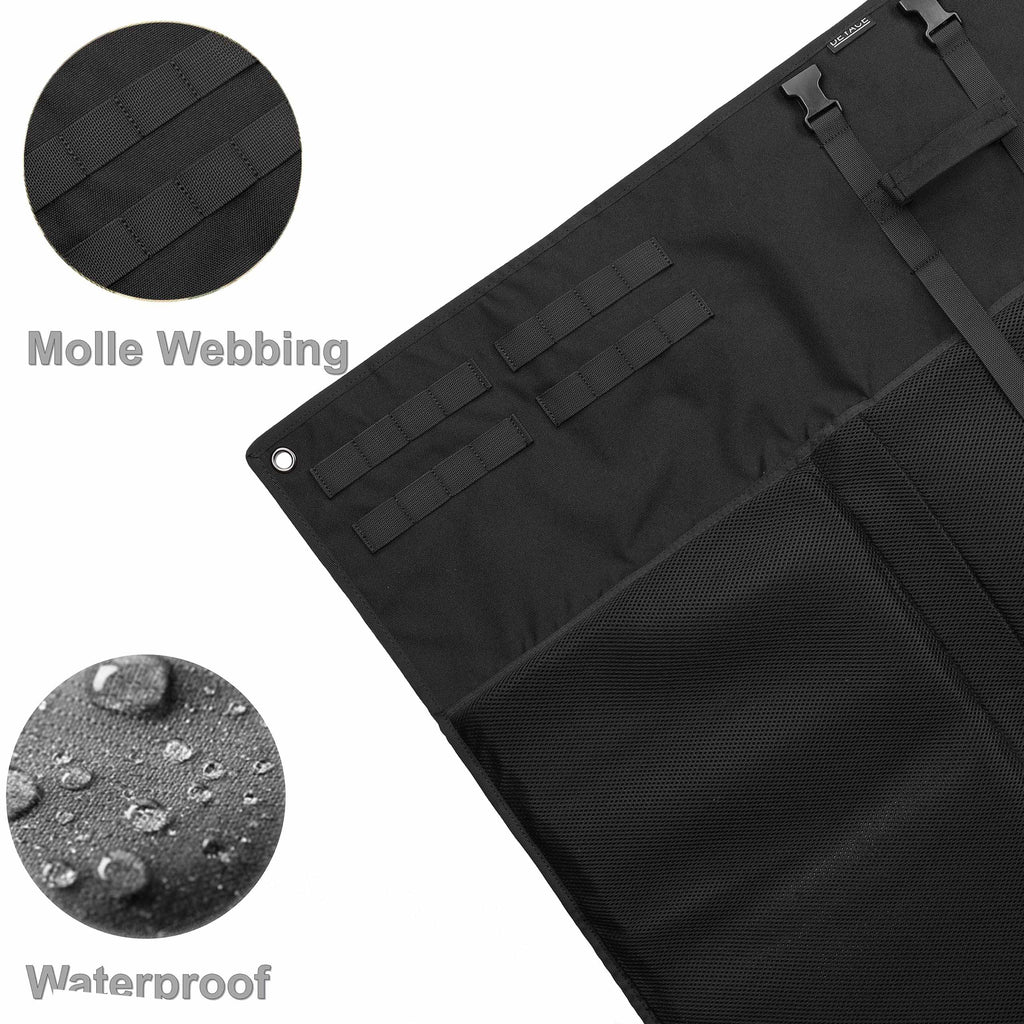 Deyace Shooting Mats Prone Padded, Extra Large Portable Roll Up Shooting Padded Mat For Range Shooting And Hunting (Black)