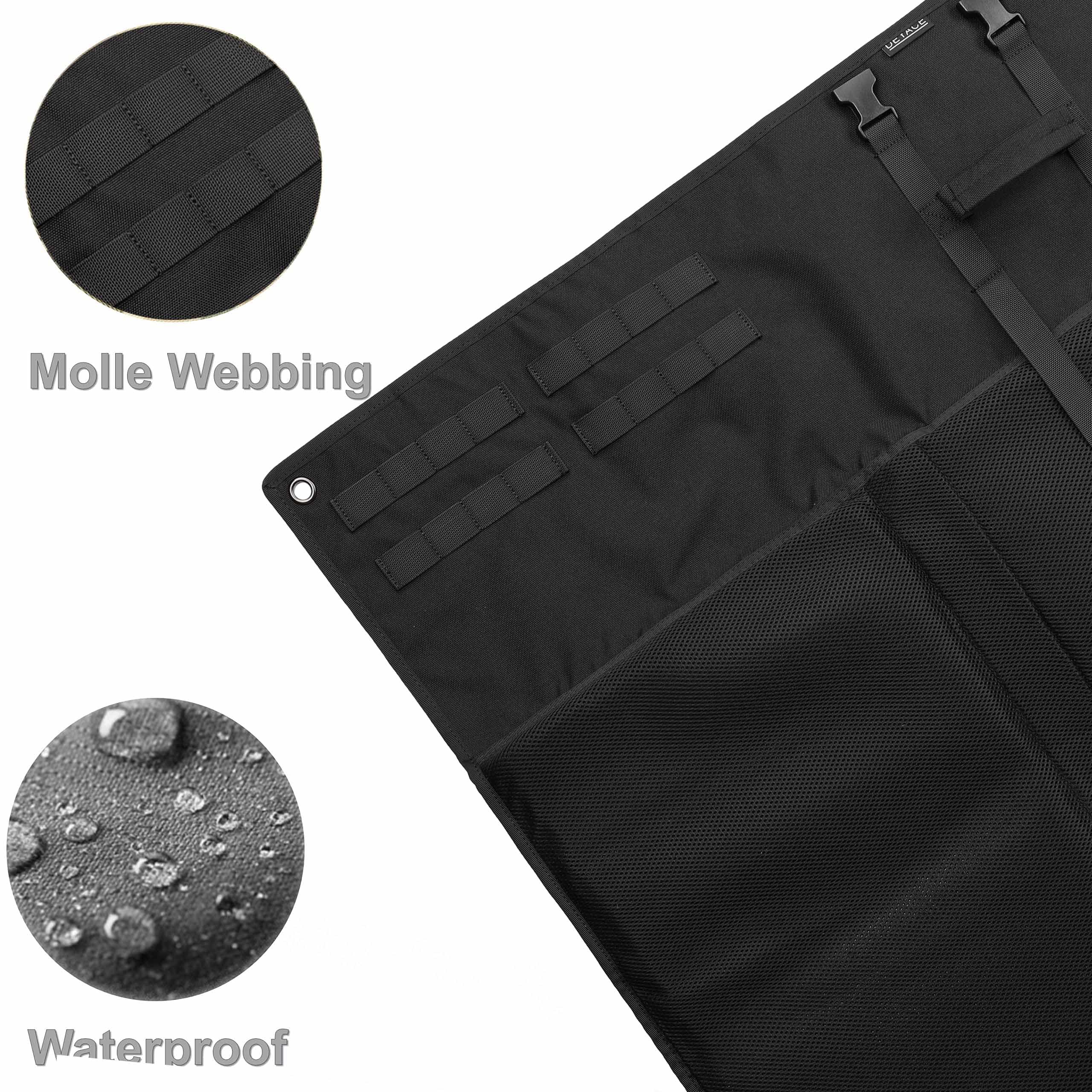 Deyace Shooting Mats Prone Padded, Extra Large Portable Roll Up Shooting Padded Mat For Range Shooting And Hunting (Black)